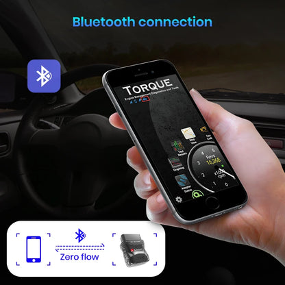 Bluetooth OBD2 Adapter Kfz-Diagnosegerät Scan-Tool