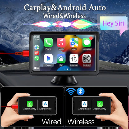 7-Zoll-Autoradio mit kabelloser CarPlay-Funktion