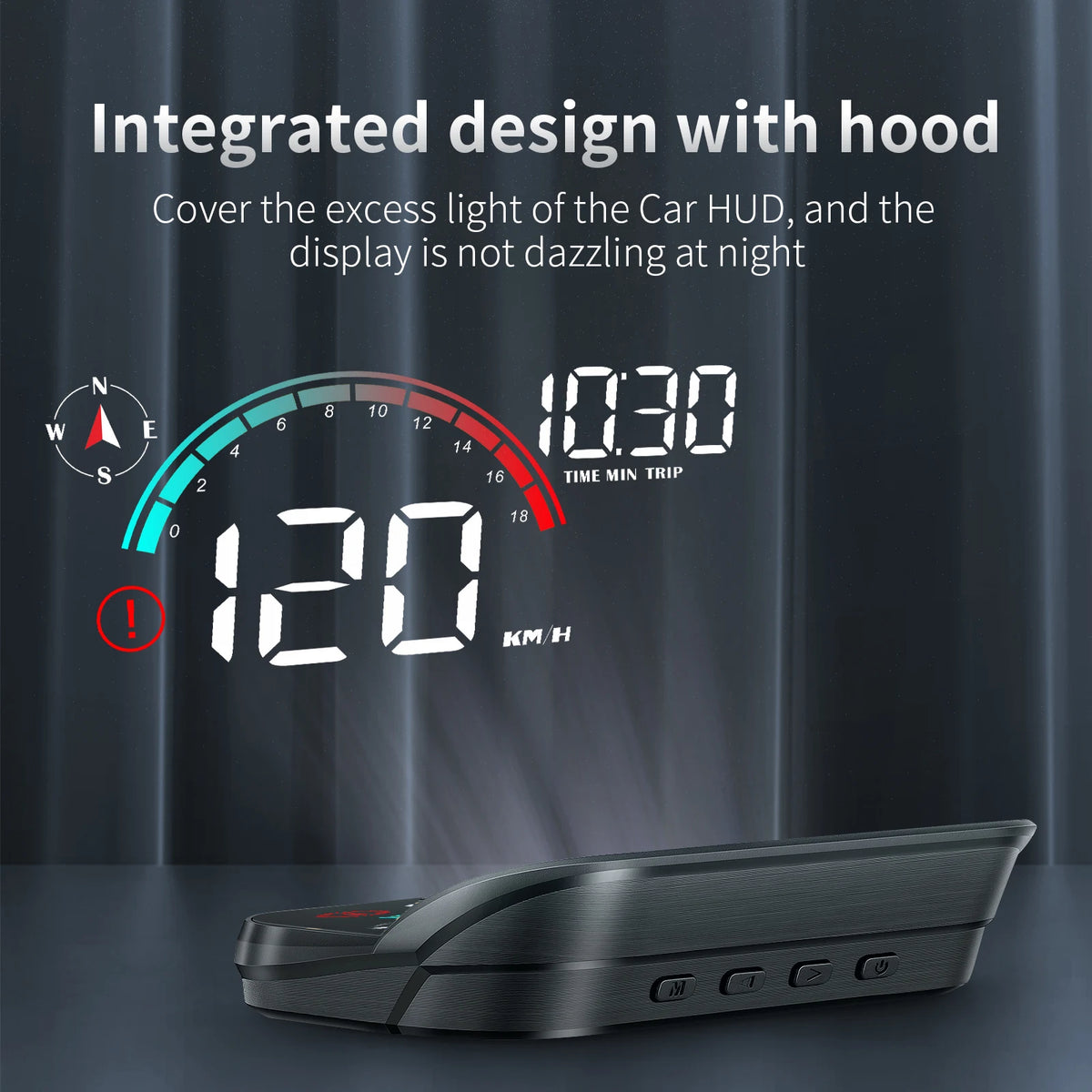 Digitales GPS-Display im Auto
