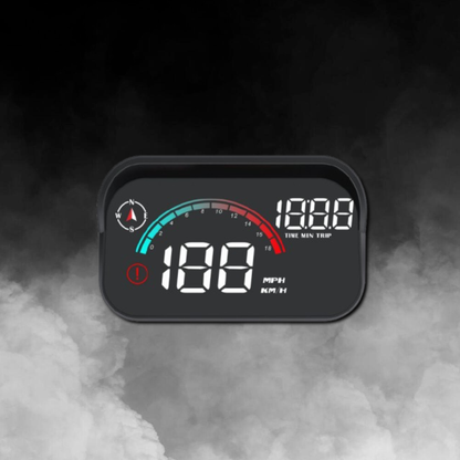 Digitales GPS-Display im Auto